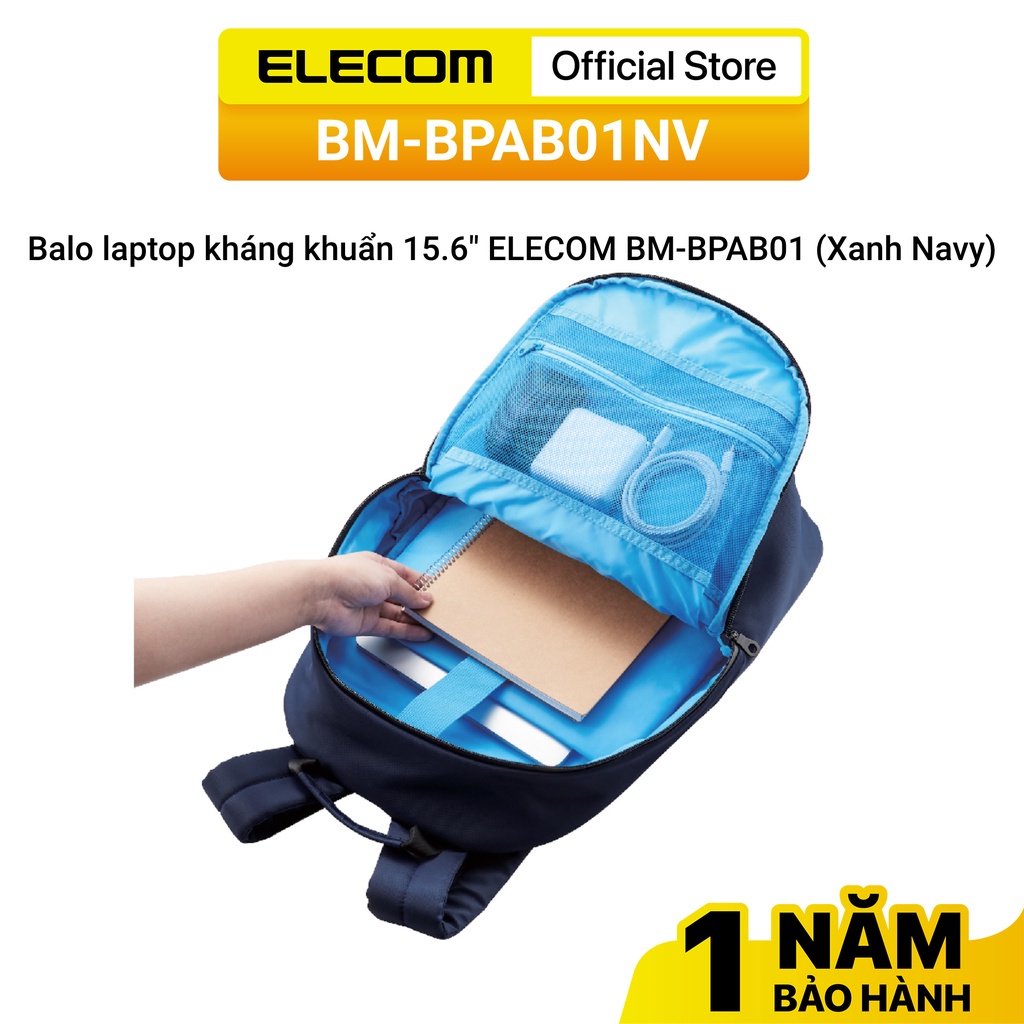 Balo laptop kháng khuẩn 15.6&quot; ELECOM BM-BPAB01