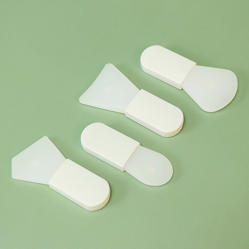 Cọ Đắp Mặt Nạ Bùn Mini Tay Cầm Ngắn Bằng Silicon Mềm