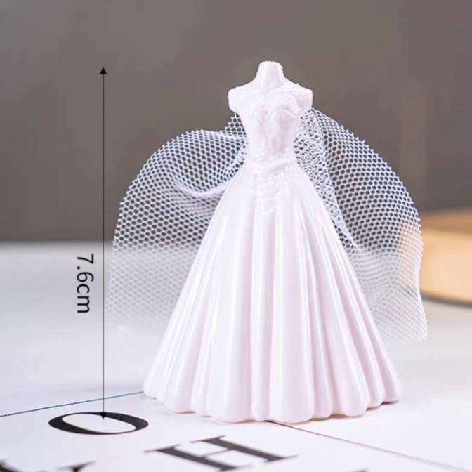 Phụ Kiện Trang Trí Bánh Sinh Nhật  tượng manocanh cô dâu