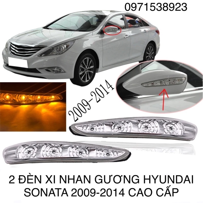 2 ĐÈN XI NHAN GƯƠNG HYUNDAI SONATA 2009-2014 CAO CẤP GIÁ RẺ
