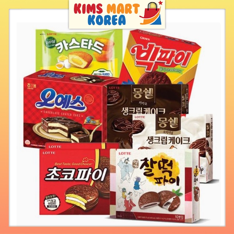 Lotte Binch Choco Pie Custard Margaret Mon Cher Chic Choc Secret Mochi Pie Bơ Dừa Kimsmart