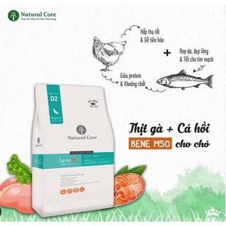 Thức ăn hữu cơ Natural Core Gà và Cá Hồi cho chó 400g