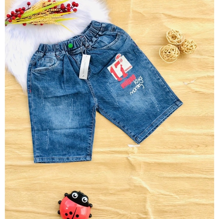 🚜 Quần jean mềm co giãn bé trai từ 32-55kg