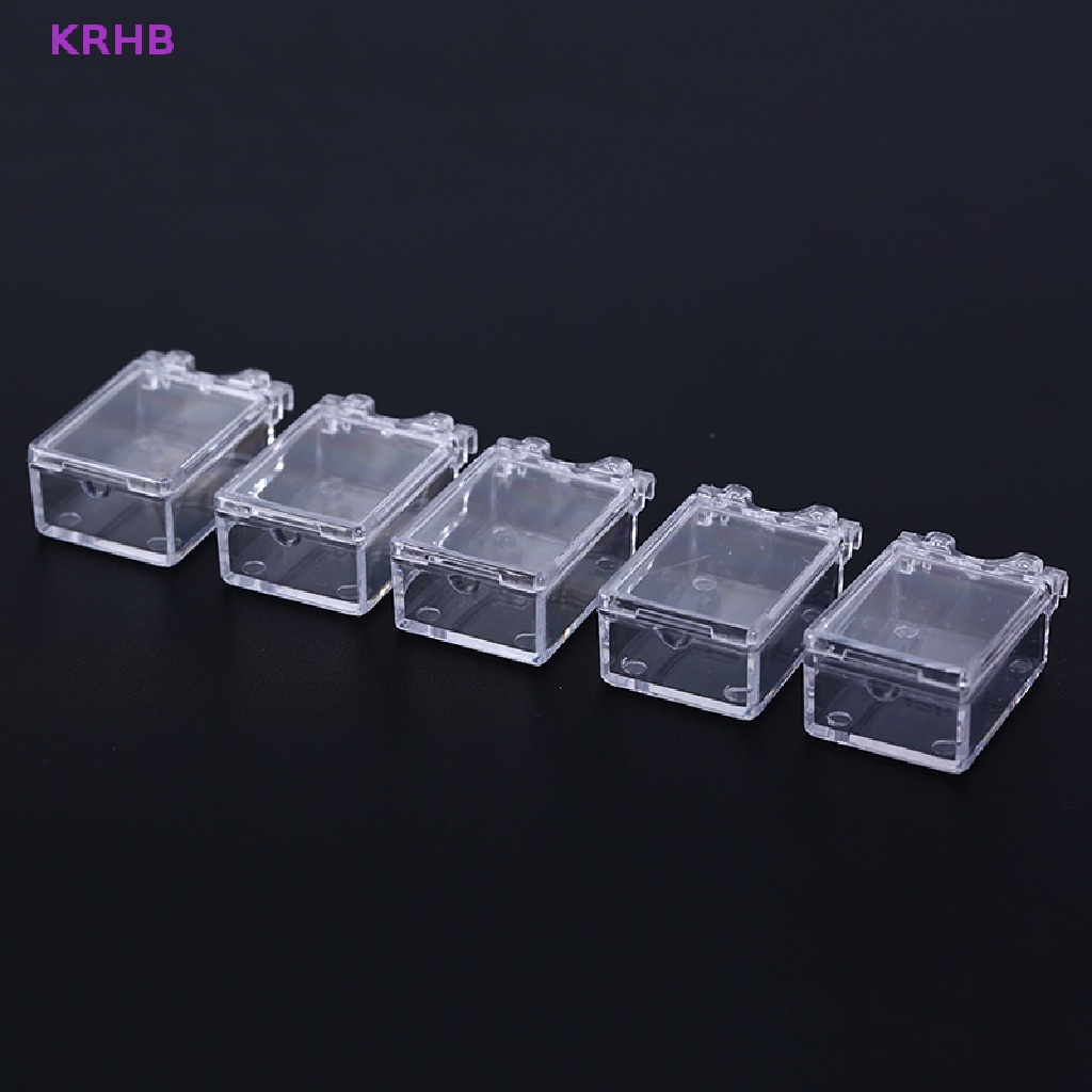 Hộp Nhựa Trong Suốt 20 Ngăn Đựng Phụ Kiện Trang Trí Móng Nghệ Thuật Mới