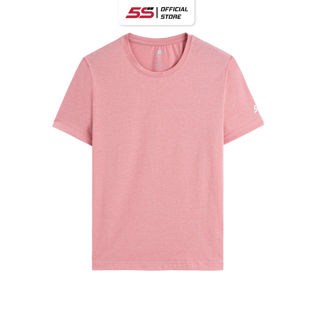 Áo Thun Nam 5S FASHION, Chất Vải Sồi Mềm, Mát, Kháng Khuẩn, Thiết Kế Cổ Tròn Basic, Trơn, Phom Dáng Dễ Mặc (TSO23401)