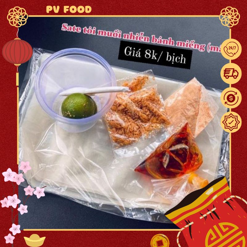 Bánh Tráng Tắc ớt/Sate tỏi Muối Nhiễn Phơi Sương Bánh Miếng