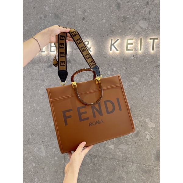 Túi cầm tay đeo chéo công sở Phen đì quai nhựa quai dù hoạ tiết