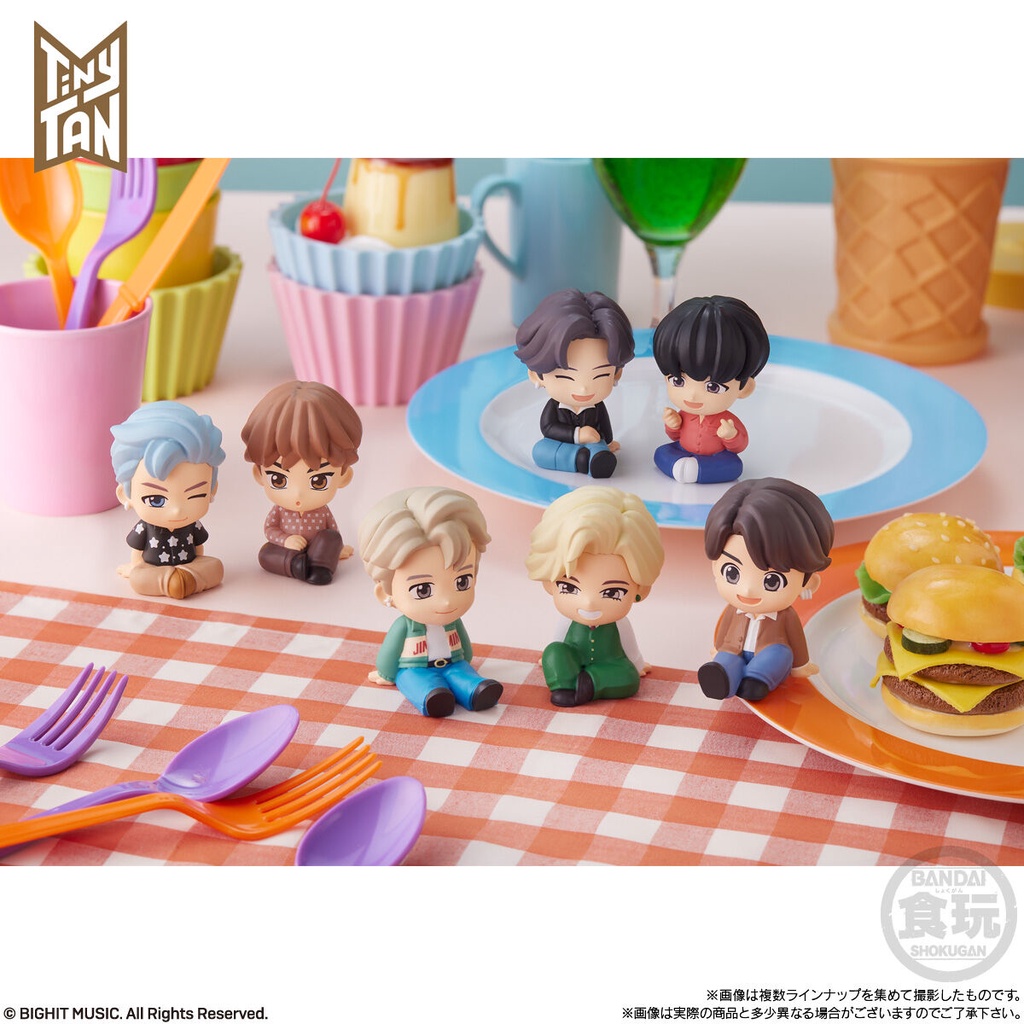 Mô hình Bóc ngẫu nhiên Tinytan BTS 3cm Chính hãng Official