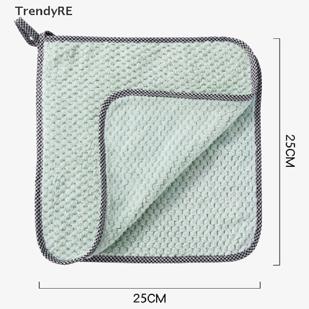 Khăn Lau Chén Dĩa Vải Dày Không Thấm Dầu Tiện Dụng Cho Nhà Bếp