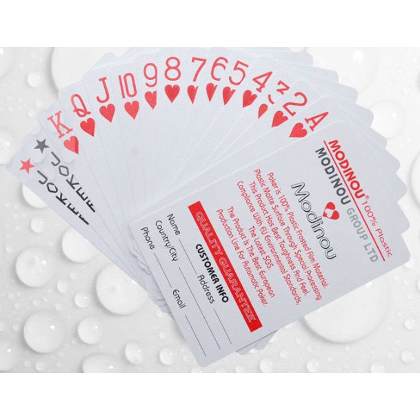 BN 55, Bộ bài tây nhựa tiến lên, phỏn Modinou bền đẹp cao cấp chống nước 100% nhựa