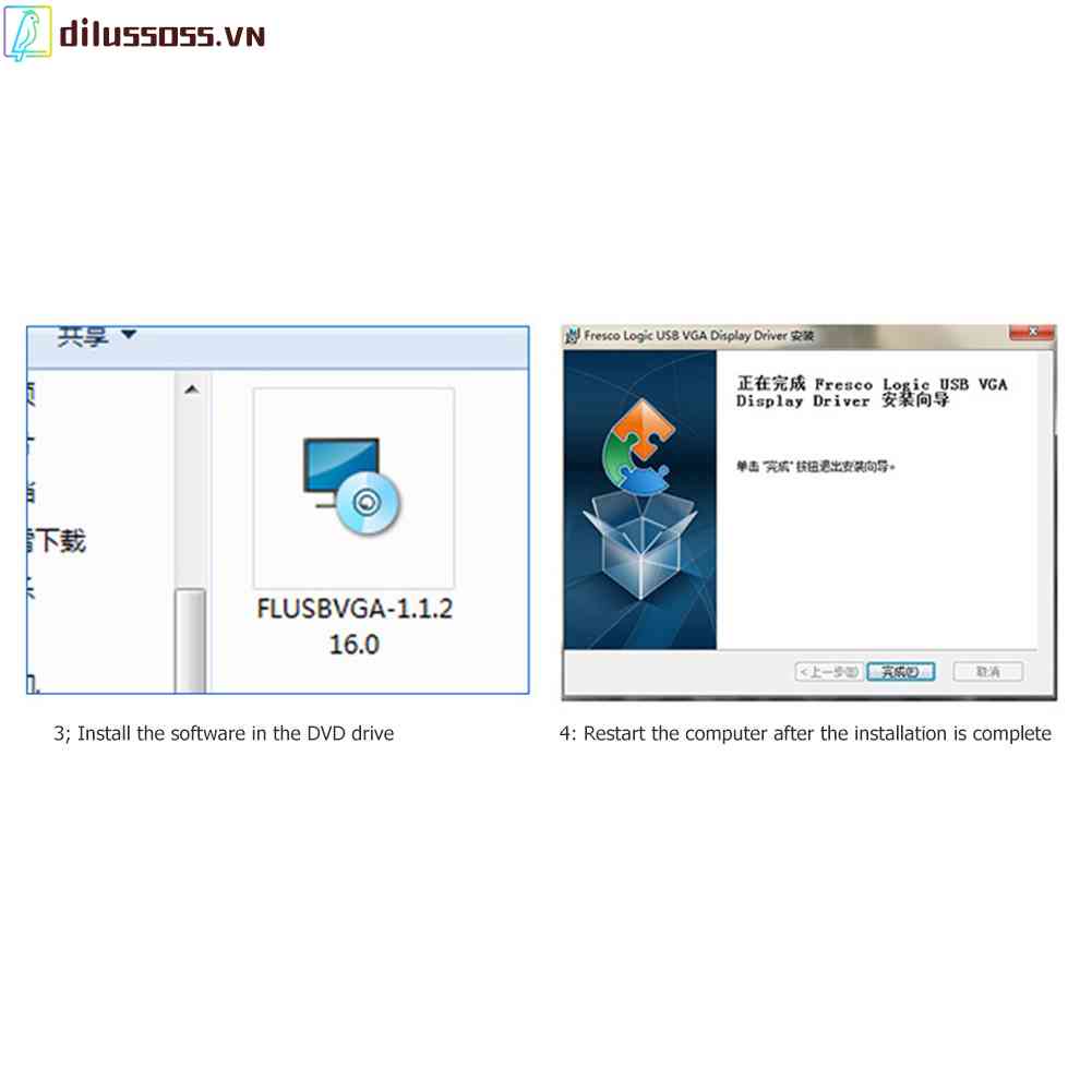Cáp ChuyểN USB 3.0 Sang HDMI 1080P Cho MáY ChiếU / Video / PC