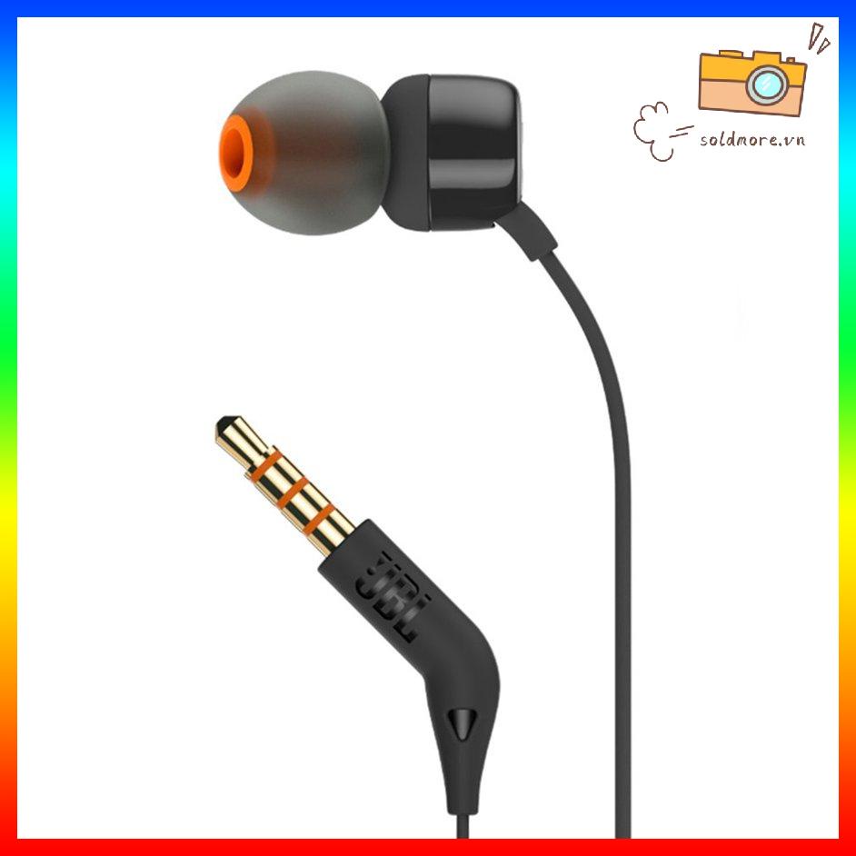 Dây Tai Nghe Nhét Tai JBL T110 3.5Mm Nhạc Stereo Bass Sâu Tai Nghe Nhét Tai Tai Nghe Thể Thao Tai Nghe In-Dòng Điều Khiển Có Mic