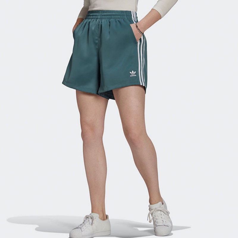 Quần Short Thể Thao Adidas 100% Chính Hãng Siêu Nhẹ Dáng Rộng Phối Kẻ Sọc Cá Tính Cho Nữ