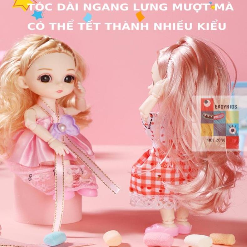Búp bê, Đồ chơi búp bê 23 khớp xinh xắn cao 17cm dễ dàng cử động, đồ chơi dễ thương cho bé gái