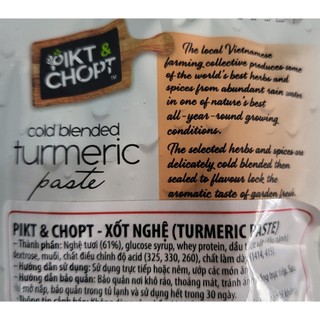 [túi 75g] XỐT NGHỆ [VN] PIKT CHOPT Cold Blended Turmeric Paste
