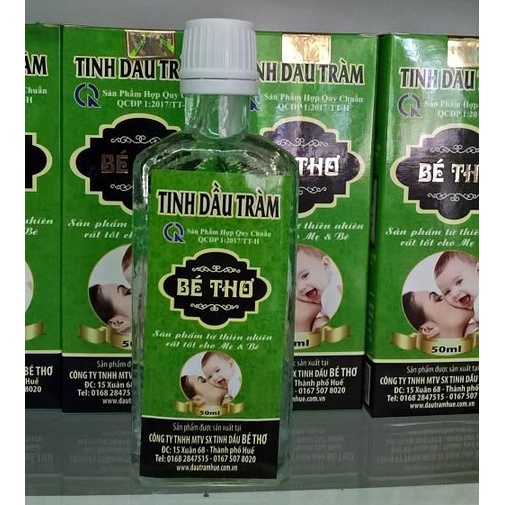 Tinh dầu tràm Bé Thơ lọ 50ml. Dầu tràm nguyên chất an toàn cho trẻ sơ sinh