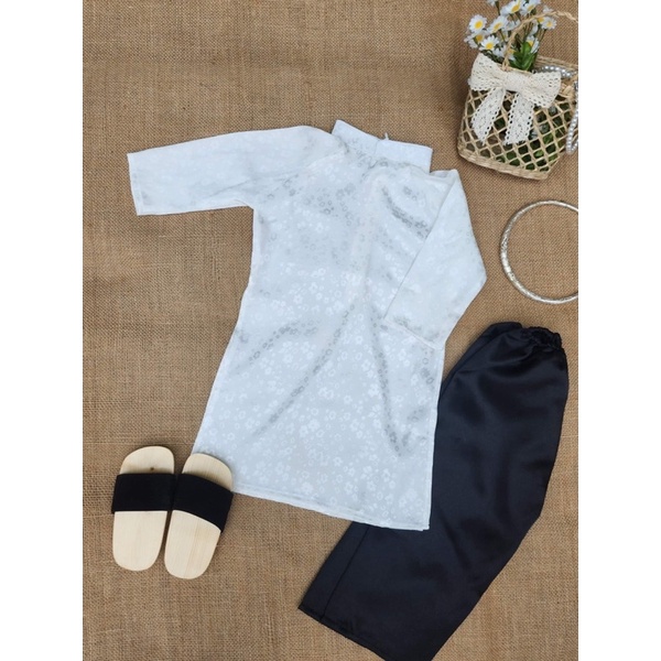 Áo dài Gấm hoa Bé Gái