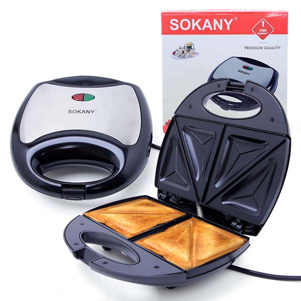 Máy nướng bánh mỳ sandwich hotdog, Máy kẹp bánh mì sandwich SOKANY KJ-105