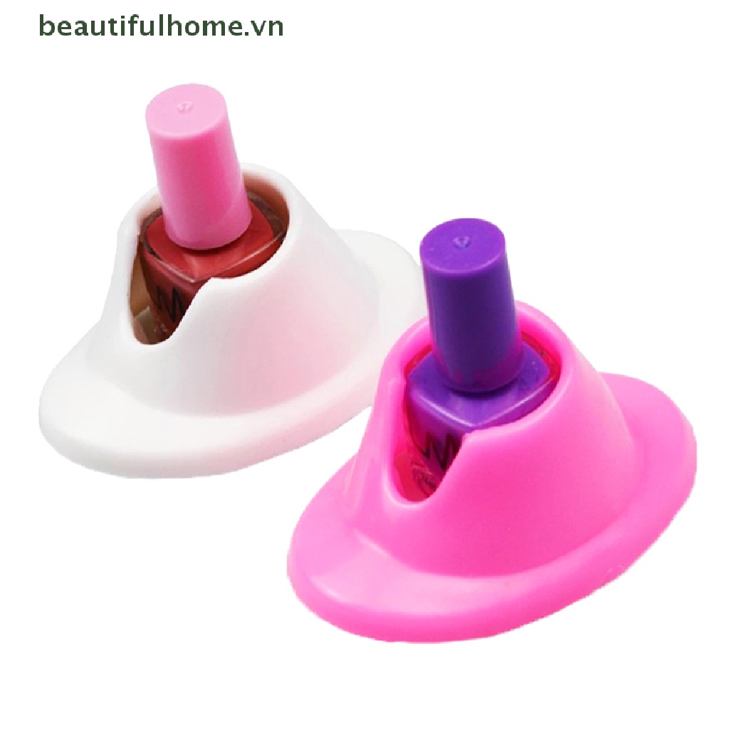 1 Giá Đỡ Lọ Sơn Móng Tay DIY Bằng Silicon Mềm Tiện Lợi
