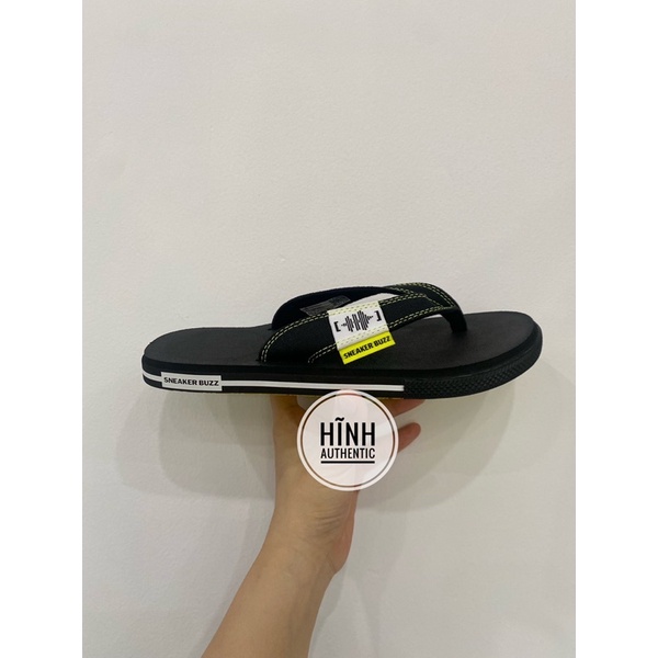 New - Dép Sneaker Buzz đen quai đen  chính hãng - 1SB0004B