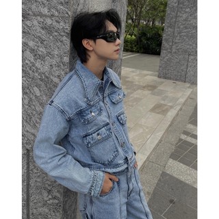 Áo khoác denim jacket Cao Stu