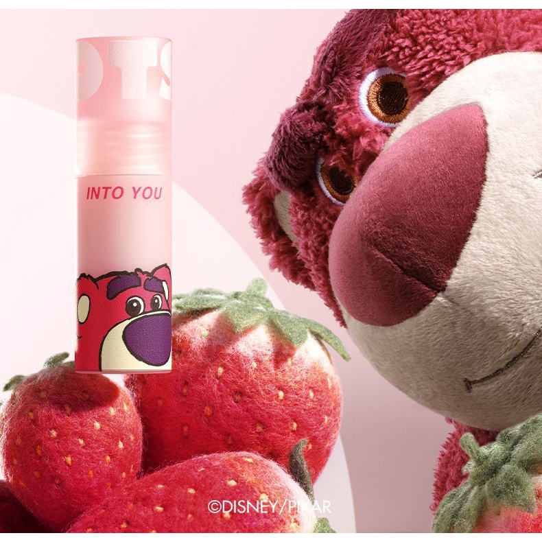 Into You Lotso Son môi Pixar Strawberry Bear bùn lì màu nhung lì không phai học sinh không cần trang điểm