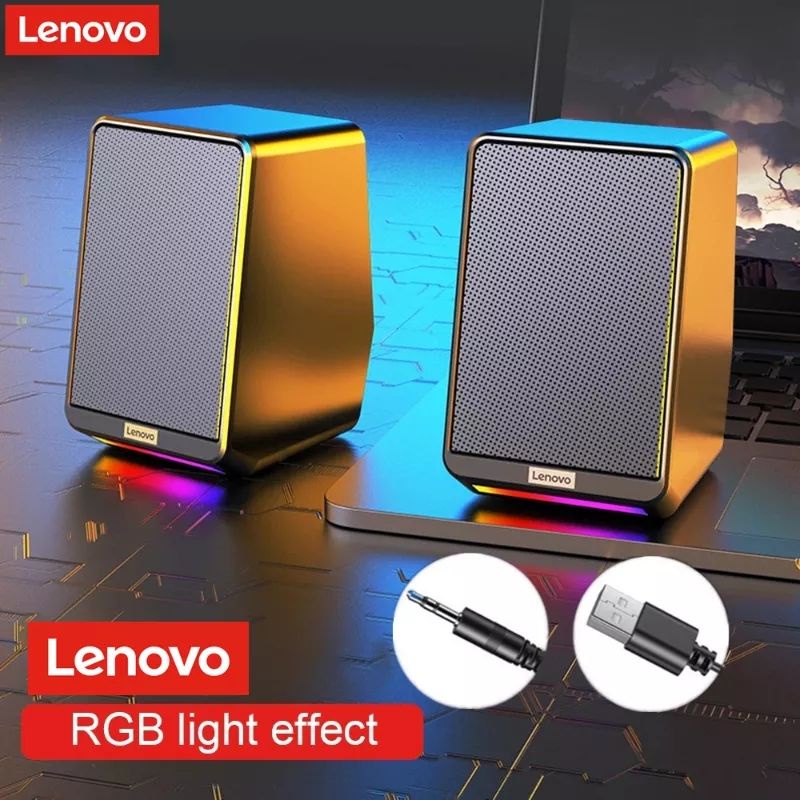 Loa Vi Tính Lenovo ThinkPlus 2.0 TS38 Led RGB dùng cho PC, Laptop, tivi...