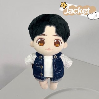 Bộ áo khoác jean cho búp bê 15/20cm