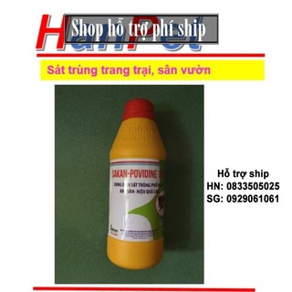 Hỗ trợ Ship- Thuốc sát trùng định kỳ trang trại, sân vườn chai 1L (sunzin 418)