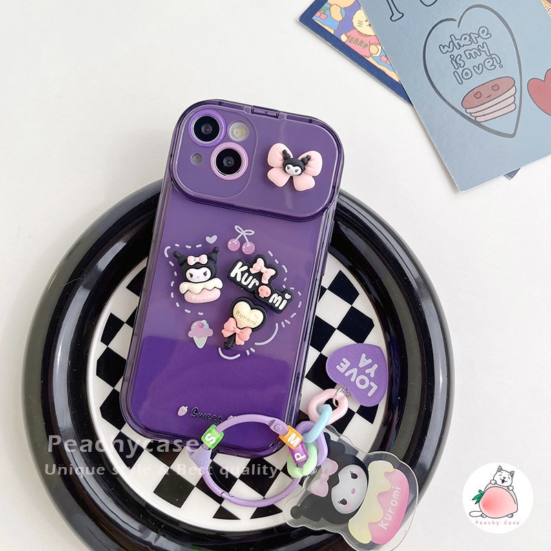 Ốp Điện Thoại TPU Mềm Có Gương Trang Điểm Hình Kouromi 3D Cho iPhone 14 13 12 11 Pro Max Xr Xsmax 13pro