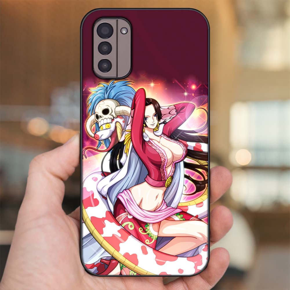 Ốp lưng Nokia G11 viền đen in hình Boa Hancock One Piece Đảo Hải Tặc