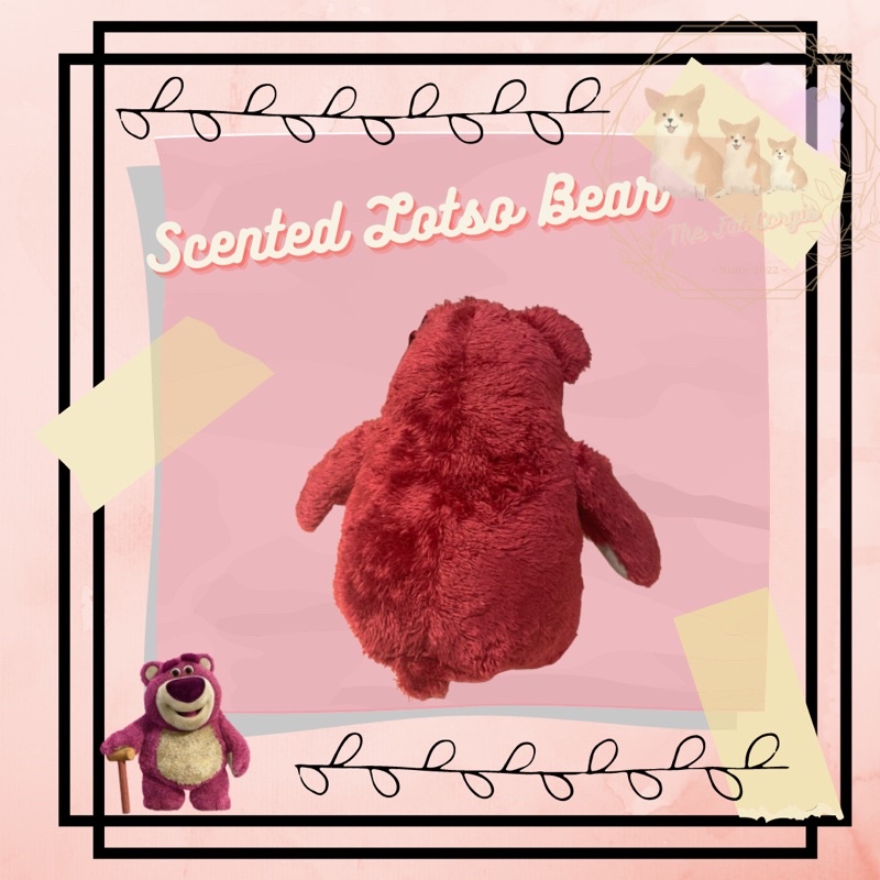 Gấu bông Lotso gấu dâu có mùi thơm lông xù mềm 30-35cm
