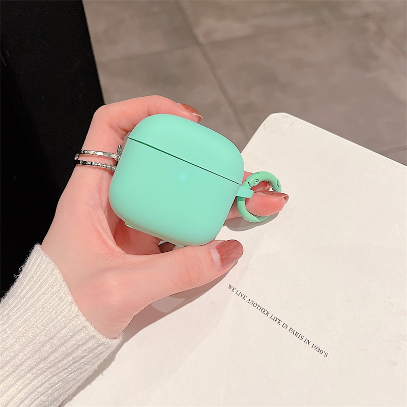 Vỏ Bảo Vệ Hộp Đựng Tai Nghe Mềm Màu Macaron Cho Baseus E3