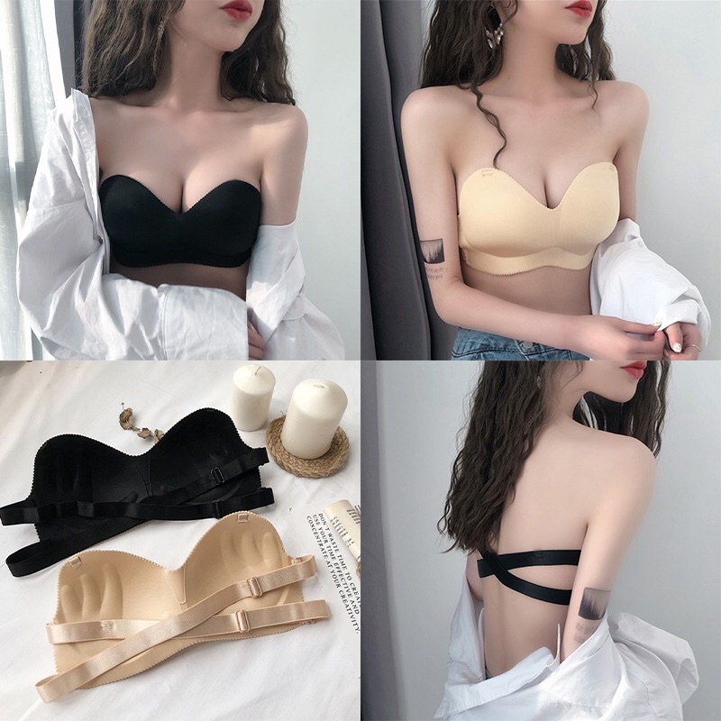 Áo ngực không dây không lộ viền không lộ dây áo