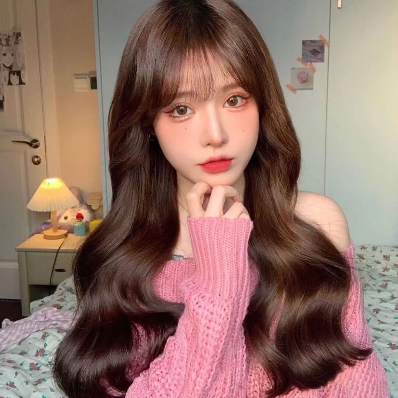 Bộ Tóc Giả Xoăn Dài Màu Tím / Hồng / Tím Phong Cách Lolita Dành Cho Nam Và Nữ