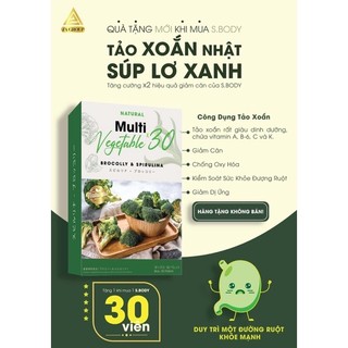 Tảo xoăn súp lơ xanh thải mỡ, thải độc 30 viên