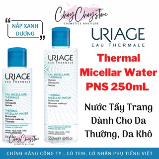 [TEM CTY] Nước Tẩy Trang Uriage Thermal Micellar Water PNS 250mL (nắp xanh dương)  Dành Cho Da Thường, Da Khô