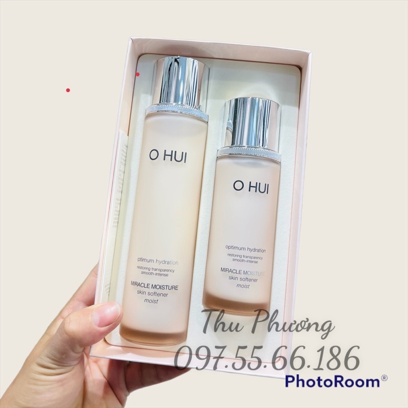 Set nước hoa hồng dưỡng ẩm ohui miracle moisture 150ml + 100ml