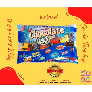 Chocolate hỗn hợp 150 viên Kirkland 2.55kg Mỹ