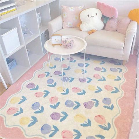 Thảm Trải Sàn Phòng Khách / Ngủ / Sô Pha Hình Hoa Kiểu Retro Hiện Đại Sáng Tạo