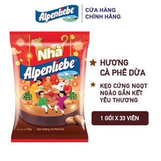 Kẹo Alpenliebe Hương Cà phê Dừa Gói 33 viên - 115.5g