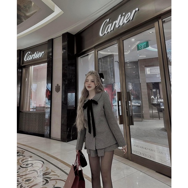 Set Dạ Nơ Mix Chân Váy MPB