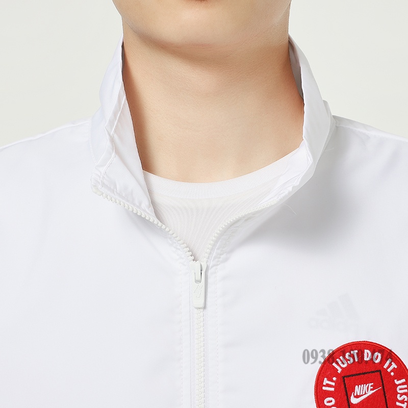 Áo khoác nam Nike chính hãng màu trắng vải dù 100% Polyester chống nắng chống thấm nước tốt