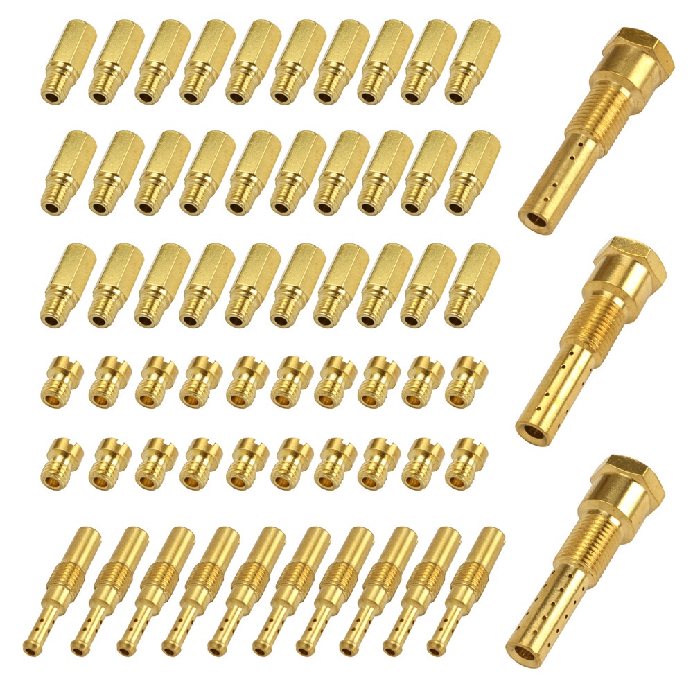Set 20 Giclo Chính Phụ Bông Mai vòi phun bình xăng Con ga dẹp, Pwk, koso, KSR, nắp chao GA DẸP/NẮP CHAOS