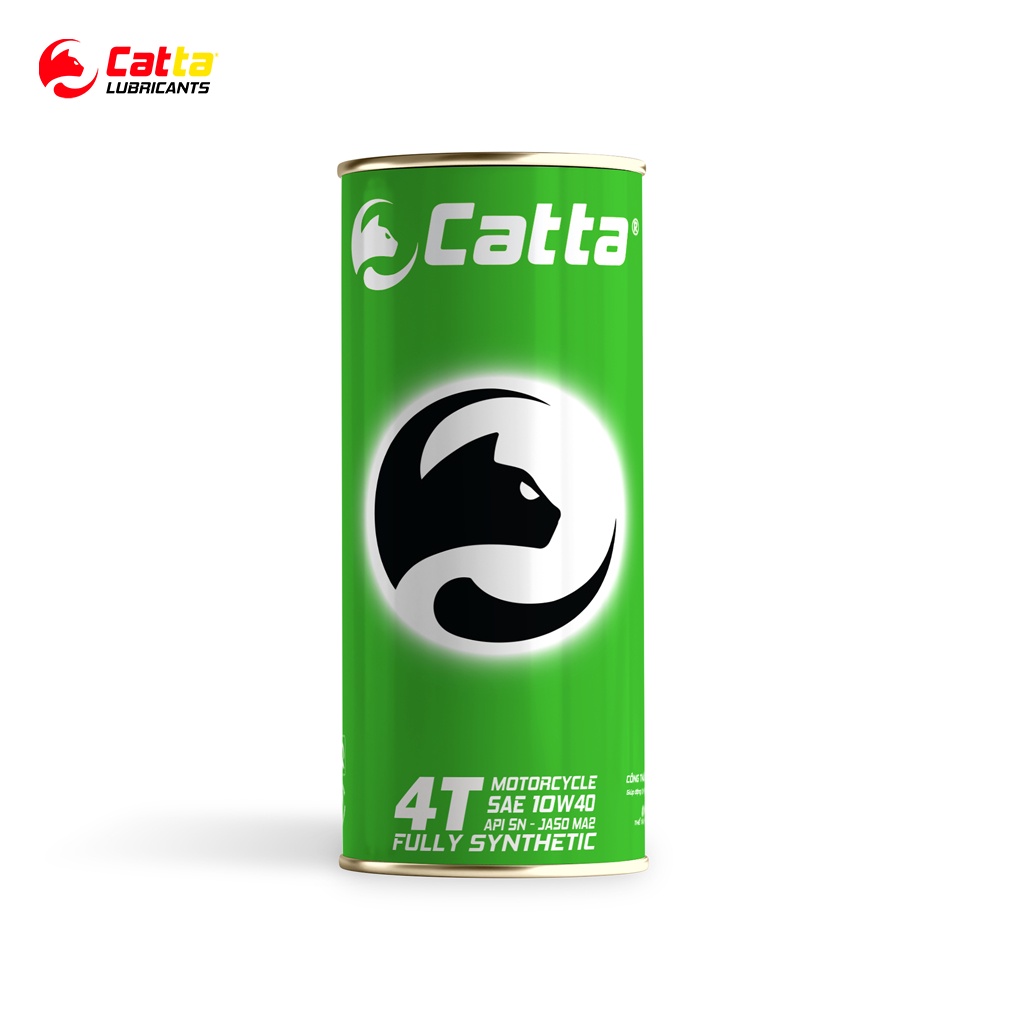 Dầu nhớt tổng hợp toàn phần 100% cho xe số CATTA JUPITER - SAE 10W40 - API SN - JASO MA2 - Lon 800mL