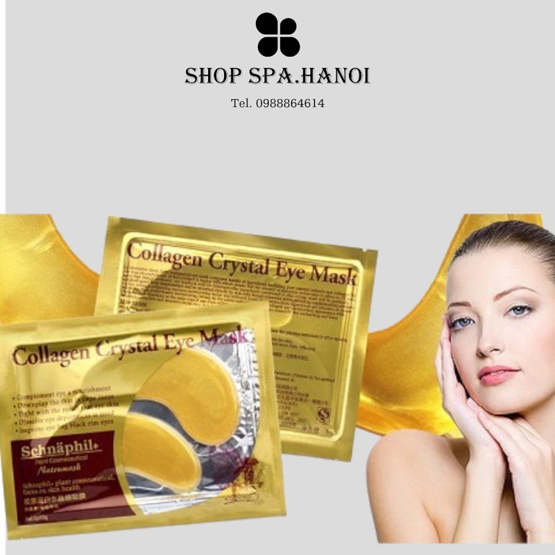 Combo 10 miếng mặt nạ mắt Crystal Collagen Gold