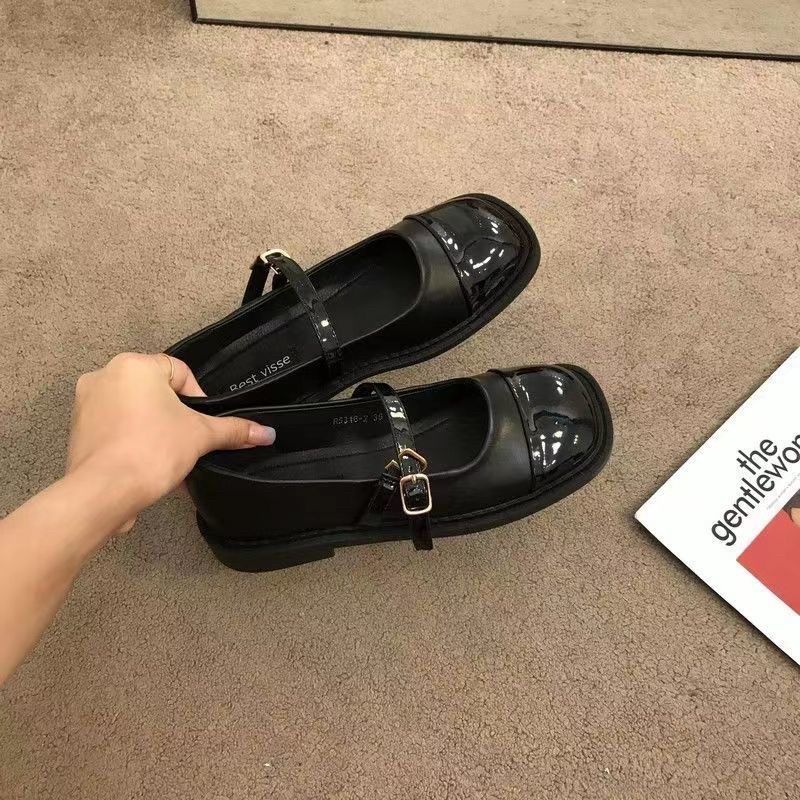 Giày mary Jane khoá  cài đế bệt  phong cách hàn quốc hàng quảng châu ulzzang (có sẵn)