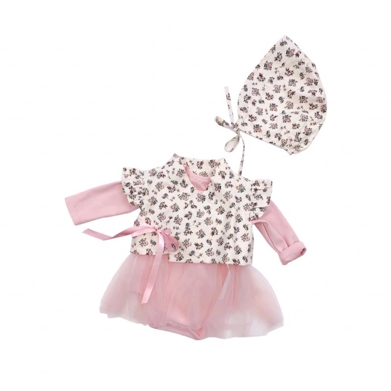 Set áo gile Hanbok- kèm mũ siêu xinh cho bé gái sz 7-11kg