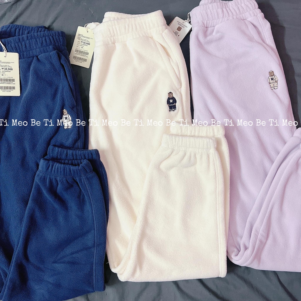 Quần bo gấu nỉ bông sale 70%