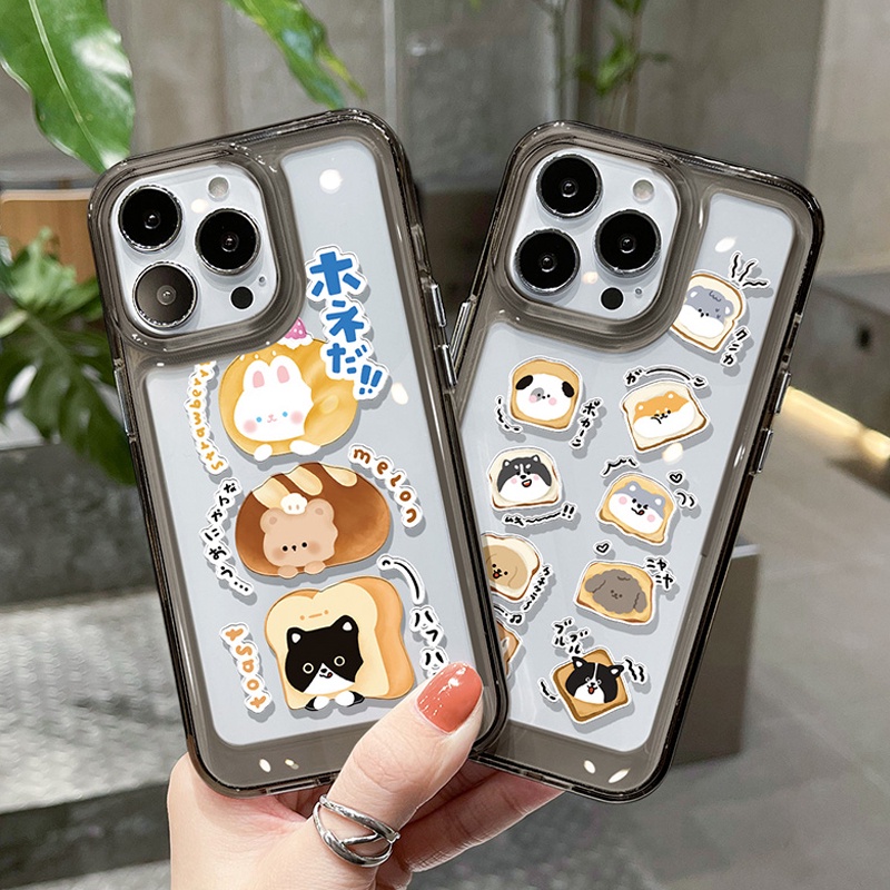 Ốp Điện Thoại DecoPhone Acrylic Trong Suốt Hình Chó Cho iphone 6s 7 8 plus x xs xr 11 12 13 14 15 max pro